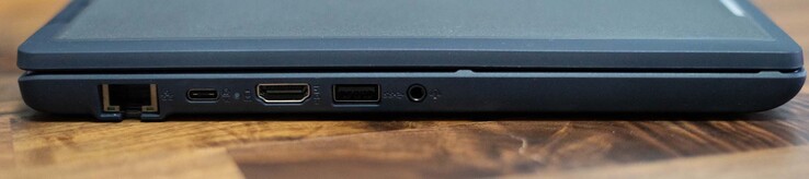 Porta Ethernet, USB-C 3.2 Gen1, HDMI 1.4b, USB-A 3.2 Gen1, jack audio