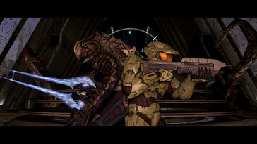 Nella foto: Una schermata di gioco di Halo: The Master Chief Collection (Halo 3).