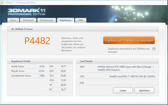 3DMark 11 (utilizzando la batteria)