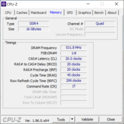 Informazioni di sistema CPU-Z Memoria