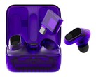 Gli auricolari Glass Purple Sony Inzone hanno un design traslucido.