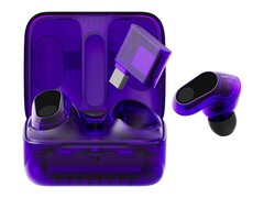 Gli auricolari Glass Purple Sony Inzone hanno un design traslucido.