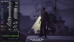 DroidDeck 0.3.0 mentre esegue Alan Wake's American Nightmare con l'overlay delle prestazioni di Steam visibile.