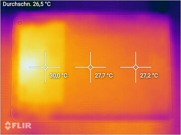 Immagine termica - lato inferiore