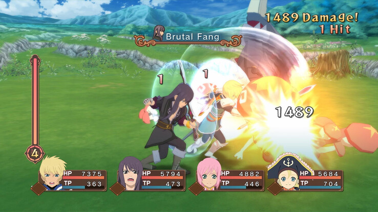 Uno screenshot tratto dal gioco *Tales of Symphonia*.