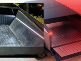 L'ultima immagine del Tesla Cybertruck rivela alcuni dettagli preoccupanti per chiunque voglia utilizzare il letto per trasportare grandi carichi. (Fonte immagine: @DimaZeniuk su X/Tesla - modificato)