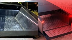 L'ultima immagine del Tesla Cybertruck rivela alcuni dettagli preoccupanti per chiunque voglia utilizzare il letto per trasportare grandi carichi. (Fonte immagine: @DimaZeniuk su X/Tesla - modificato)