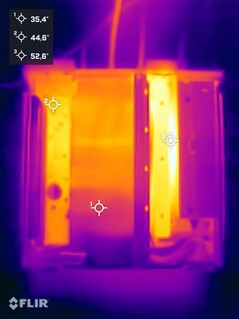 Minisforum MS-02 Ultra stress test (senza copertura dell'alloggiamento)
