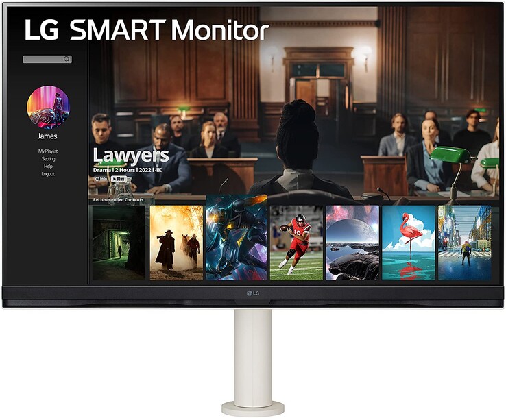 Lo Smart Monitor LG può essere utilizzato sia in orizzontale che in...
