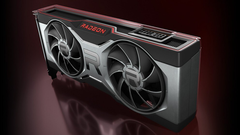 Le prodezze gaming della AMD Radeon RX 6700 XT sono trapelate online (immagine via AMD)