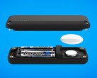 La TimeCapsule alimenta un AirTag Apple con due batterie AA. (Fonte: Elevation Lab)