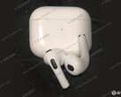 Questo è, apparentemente, l'aspetto degli AirPods 3. (Fonte: 52Audio)