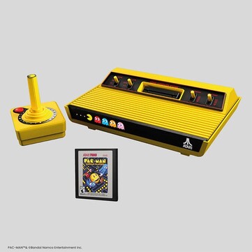 L'Atari 2600+ PAC-MAN Edition verrà fornito con un gioco gratuito e un joystick wireless CX-40+ PAC-MAN Edition (Fonte: Atari)