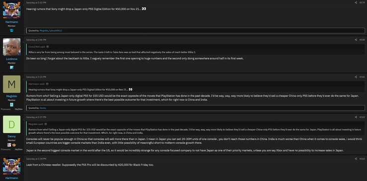 I forum di Install Base riportano un'indiscrezione sulla PS5 Digital bloccata in Giappone (fonte immagine: screenshot, forum di Install Base)