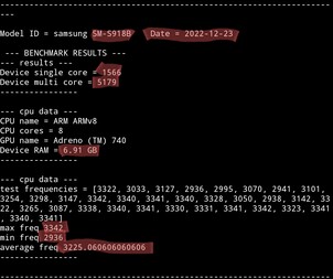 Galaxy S23 Ultra. (Fonte: Geekbench via @ruiz25782678)