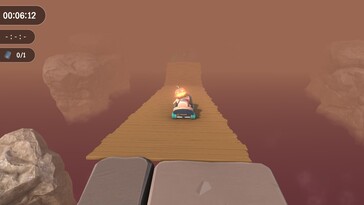 Nella foto: uno screenshot di gioco tratto da Super Adventure Hand.