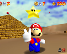 Uno screengrab della versione Dreamcast di Super Mario 64 (fonte: Video Game Esoterica)