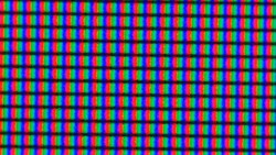 Array di sub-pixel dietro una superficie opaca
