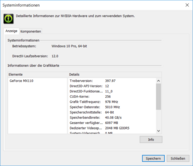 Informazioni sull'hardware di Nvidia GeForce MX110