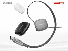 Il cavo USB Type-C telescopico ThinkPlus 240 W di Lenovo è disponibile in tre colori. (Fonte: Lenovo - modifica)