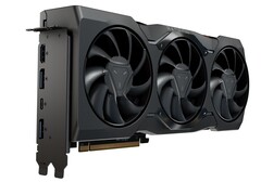 Scheda grafica AMD Radeon con raffreddamento a tripla ventola e uscite multiple per il display, tra cui HDMI, DisplayPort e USB-C (Fonte immagine: Notebookcheck)