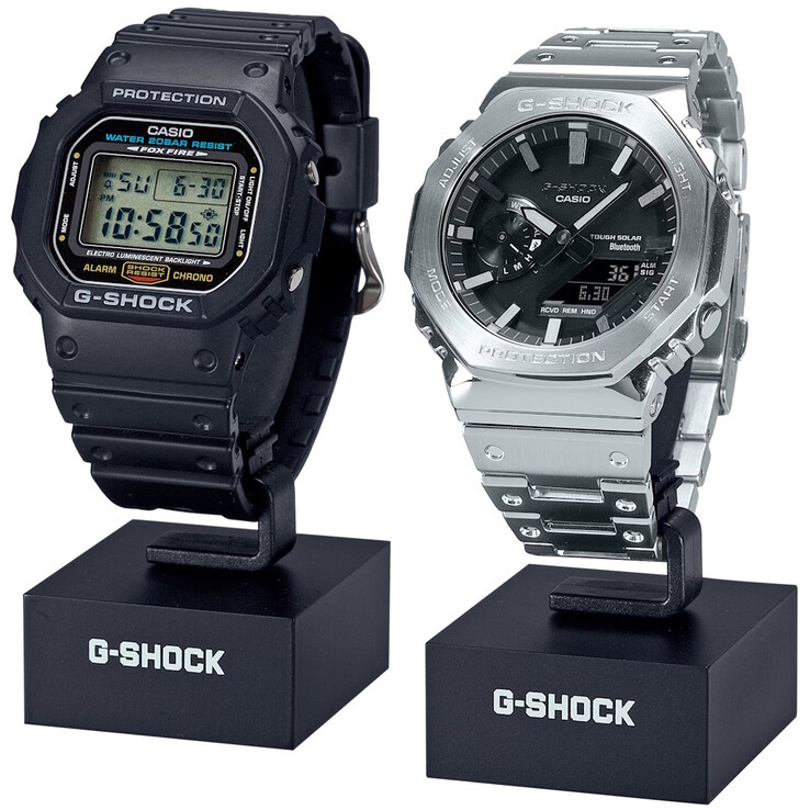Il supporto per orologi G-Shock a forma di C è disponibile in un set di due pezzi. (Fonte: Casio)
