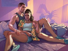 L&#039;immagine ufficiale di GTA 6 che mostra i due protagonisti Jason e Lucia. (Fonte: Rockstar)