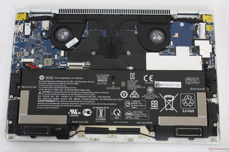 Il layout interno è molto simile a quello dell'EliteBook x360 1030 G3 da 13,3".