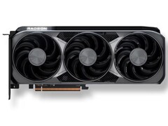 Rendering artistico di AMD Radeon RX 9070 XT. (Fonte: AMD)