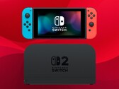 La Nintendo Switch originale, raffigurata sopra, è collegata alla base Switch 2