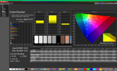 ColorChecker prima della calibrazione (P3)