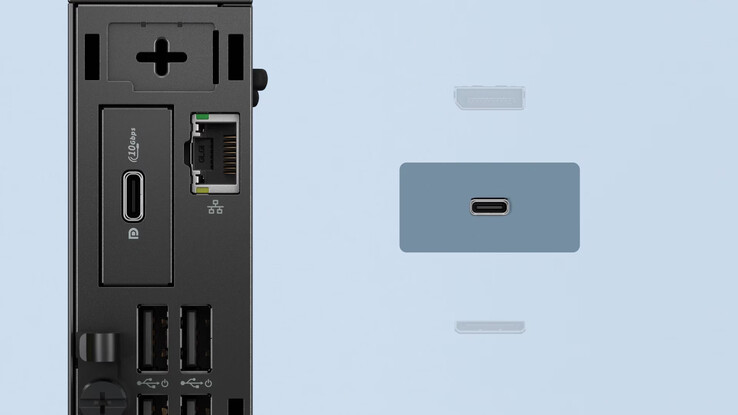 Dell Pro 5 Micro supporta anche una porta intercambiabile.