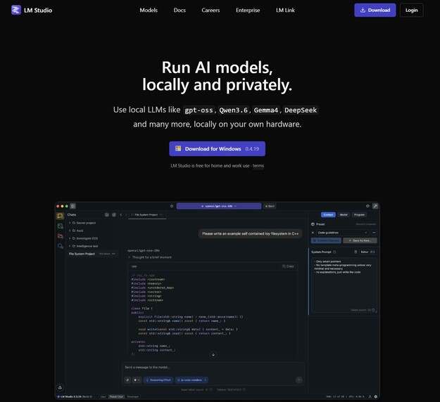 LM Studio è uno dei programmi più semplici per l'intelligenza artificiale locale: è possibile caricare i modelli e chattare in modalità completamente offline sul proprio computer.