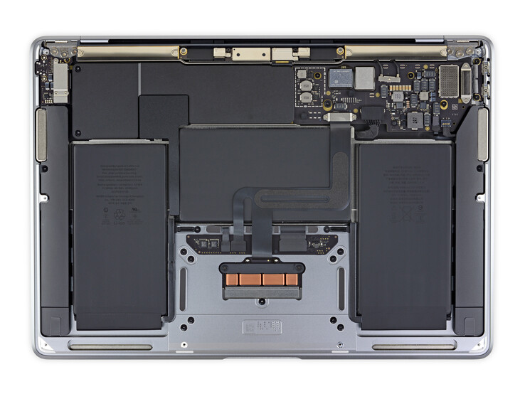 Solo la batteria può essere sostituita nel MacBook Air con CPU M1 (immagine: iFixit)