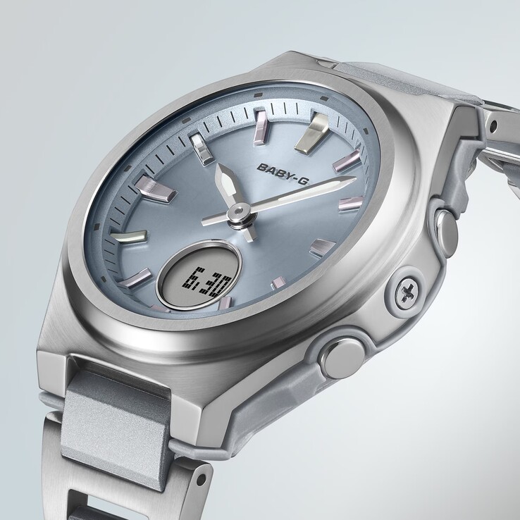 Gli orologi della serie Casio Baby-G BGA-3000 presentano un display digitale rotondo