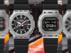 Nella foto, il Casio G-Shock GM-2100M-1JF (a sinistra) e il GM-5600M-1JF (a destra). (Fonte immagine: @geesgshock su Instagram)