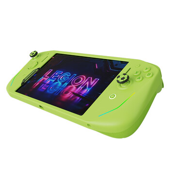 Il controller Lenovo Legion G9 verde Reno è dotato di tappi per i pollici.