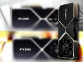 La Nvidia GeForce RTX 3080 Ti colma il divario tra la RTX 3080 e la RTX 3090. (Fonte immagine: Nvidia - modificato)