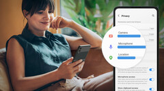 Una dashboard per la privacy è una delle nuove caratteristiche di One UI 4. (Fonte: Samsung)