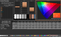 ColorChecker dopo la calibrazione (Display P3)