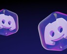 Icone 3D di cubi traslucidi con il logo Discord Clyde