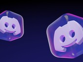 Icone 3D di cubi traslucidi con il logo Discord Clyde