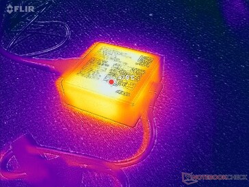 L'adattatore CA raggiunge oltre 48 C quando è sotto carico