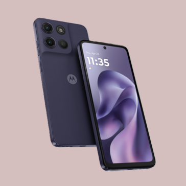 Il Moto G17 nella colorazione Pantone Evening Blue (fonte: Motorola)