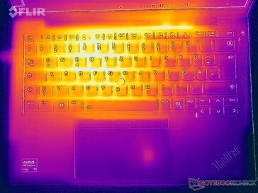 Test di sollecitazione delle temperature di superficie (in alto)