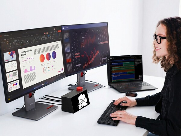 Il concetto di Lenovo AI Work Companion funge da hub per il collegamento di dispositivi e periferiche.