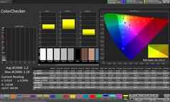 Precisione del colore CalMAN - display principale