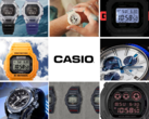 Nel mese di maggio sono stati aggiunti numerosi orologi al negozio online di Casio. Nella foto - 9 diversi modelli lanciati questo mese in un'unica immagine, con il logo Casio al centro. (Fonte immagine: Casio - Edited)