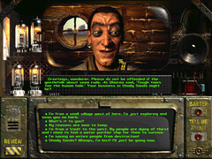 Uno screenshot di come funzionavano le finestre di dialogo nel gioco Fallout originale
