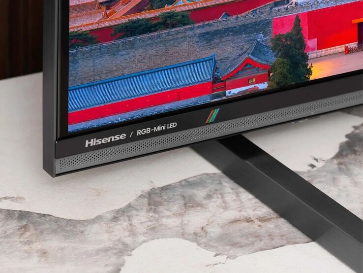 Il televisore Hisense E8S RGB MiniLED. (Fonte: Hisense)